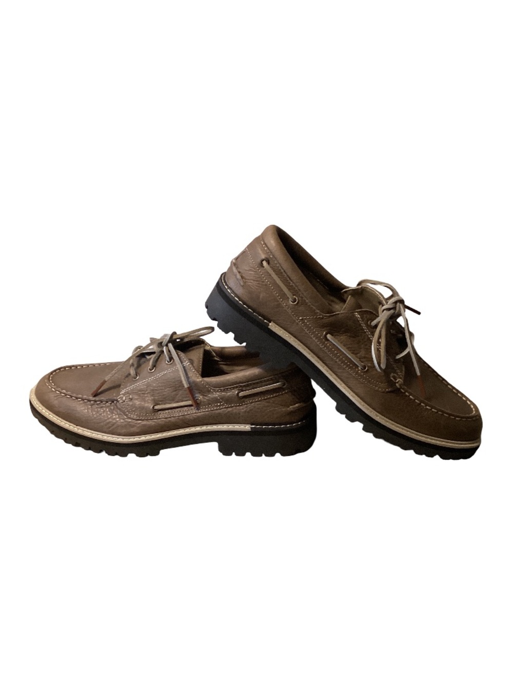 Sperry Men’s Authentic Original 3-Eye Lug Boat Shoe Taupe Size 13